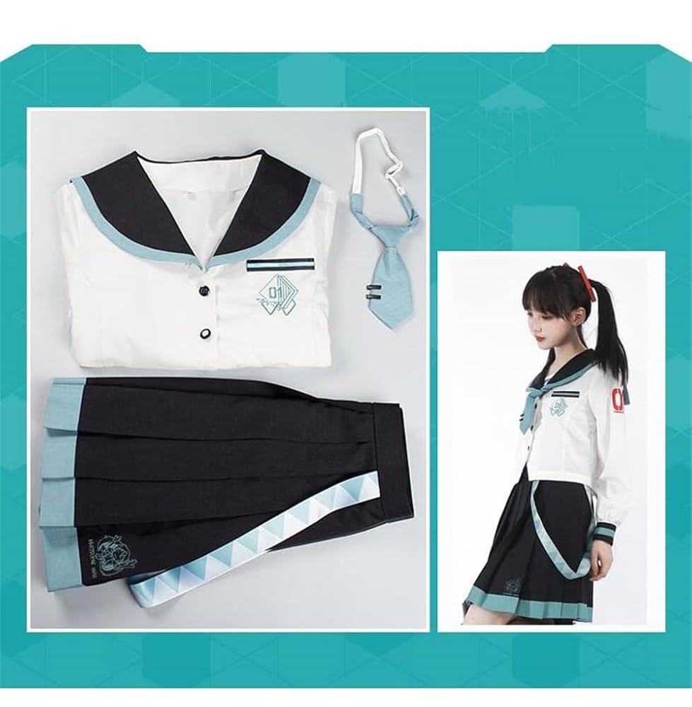 Amazon.co.jp: FAMENG 初音ミク セーラー服 JK制服 プリーツ